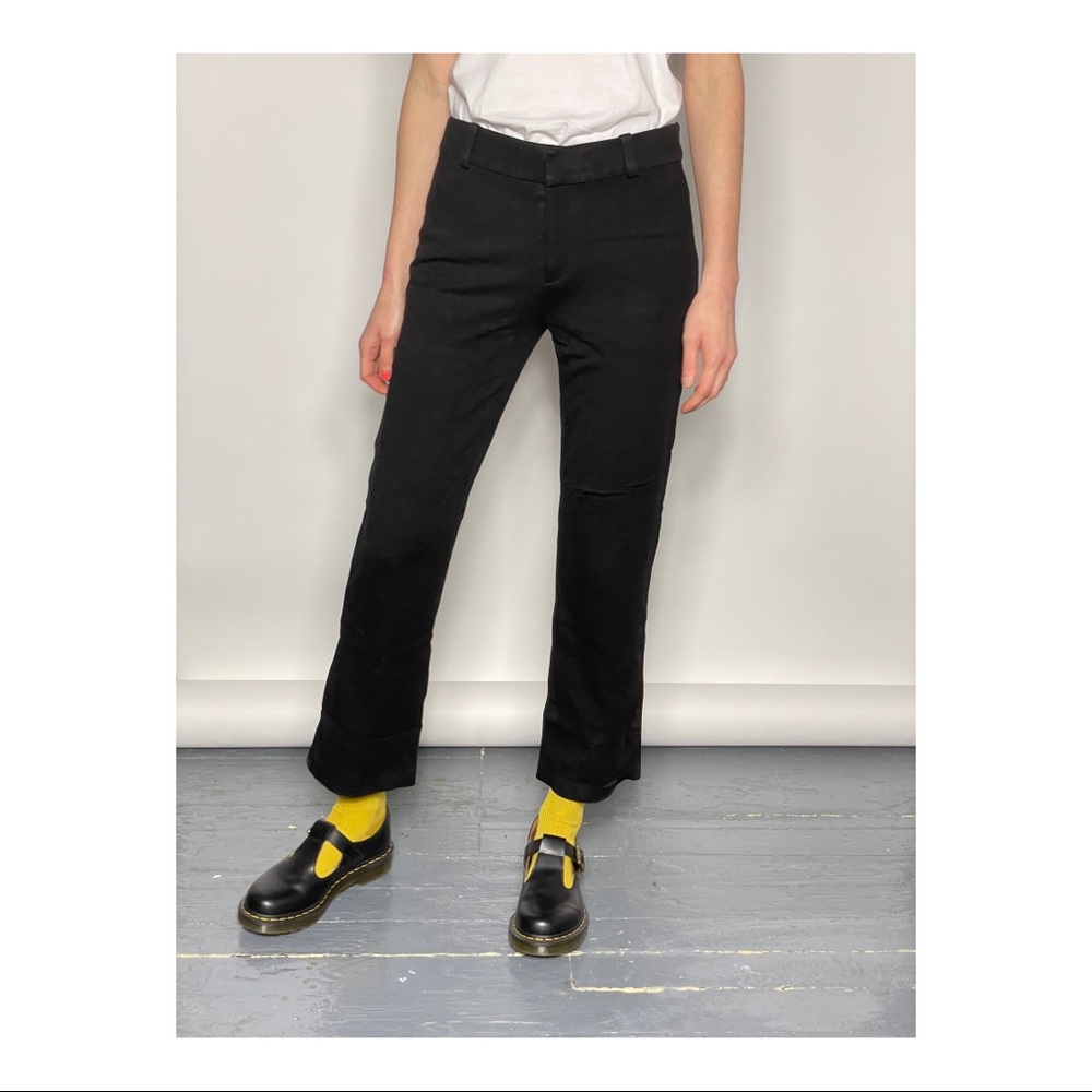 Madewell cropped flared trousers